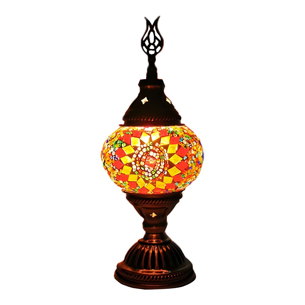Tafellamp met Glasmozaiek in Oosterse Stijl | Morvani
