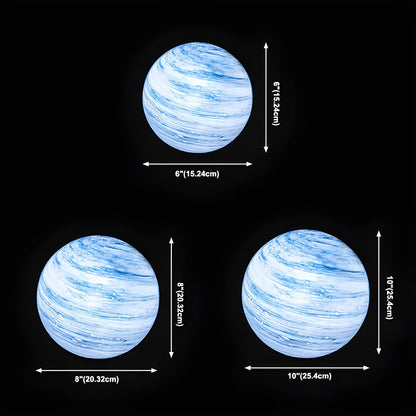 Tafellamp met Glazen Maanglobe Modern Design | Zelaro