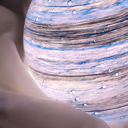 Tafellamp met Glazen Maanglobe Modern Design | Zelaro