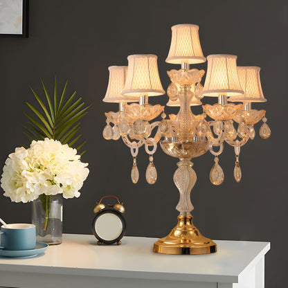 Tafellamp met Kristallen Kroonluchter in Traditionele Stijl | Jovira