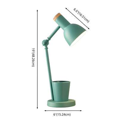 Tafellamp met Metalen Kap Scandinavische Bureau Pennenhouder | Ferivo