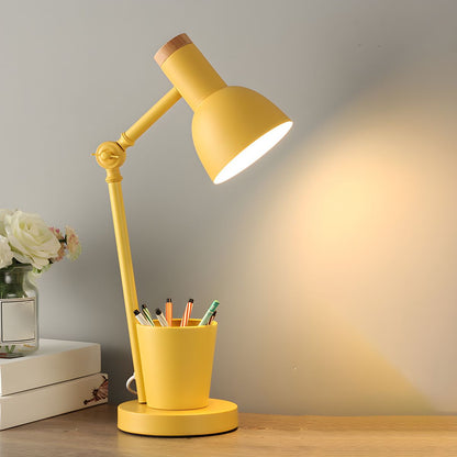 Tafellamp met Metalen Kap Scandinavische Bureau Pennenhouder | Ferivo