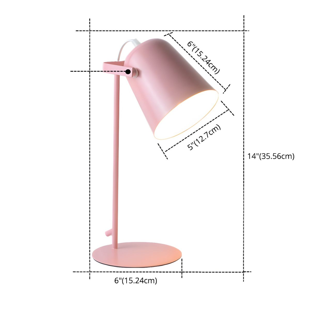 Tafellamp met Metalen Klokvormige Kap Scandinavische Stijl | Zaviro