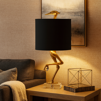 Tafellamp met Stoffen Kap Traditionele Stijl | Ostravo