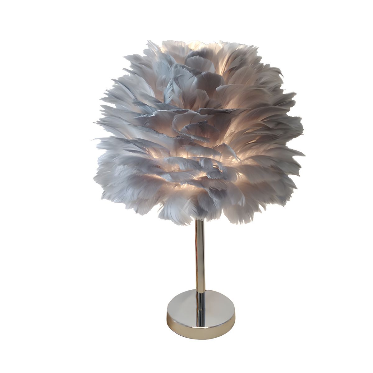 Tafellamp met Veren Kap Modern Bedlamp | Felira