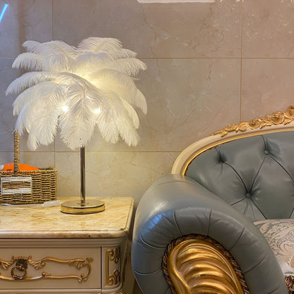 Tafellamp met Veren Kap Moderne Ontwerp | Mariven