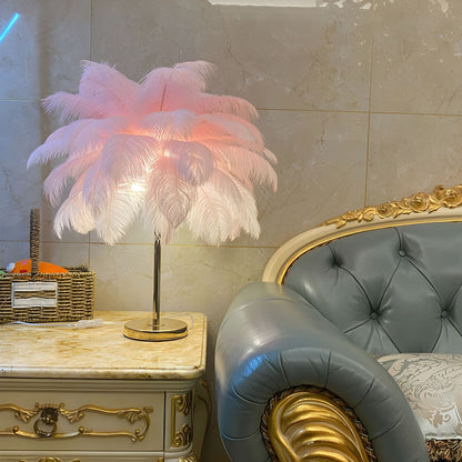 Tafellamp met Veren Kap Moderne Ontwerp | Mariven
