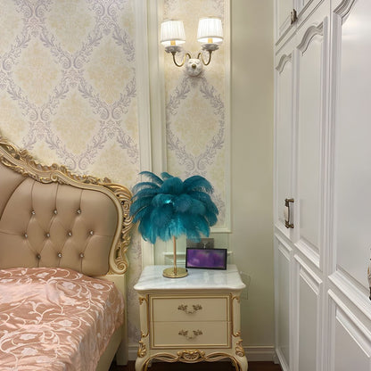 Tafellamp met Veren Kap Moderne Ontwerp | Mariven