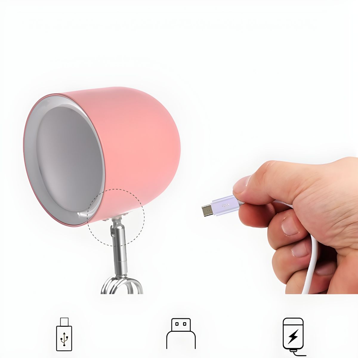 Tafellamp met Verstelbare Klem Modern Metaal | Verilo