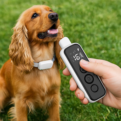 Trainingshalsband met tril piep en afstandsbediening voor honden | Trazino