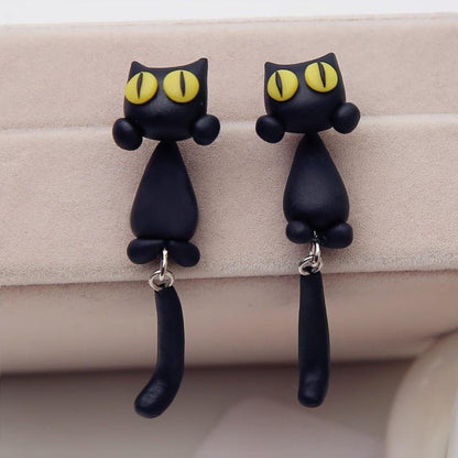 Twixi | Katten oorbellen met speels design en luxe afwerking
