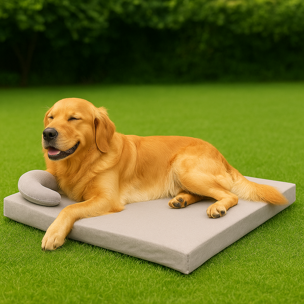 Verkoelend hondenbed met dubbelzijdig zomerdesign | Zaffo