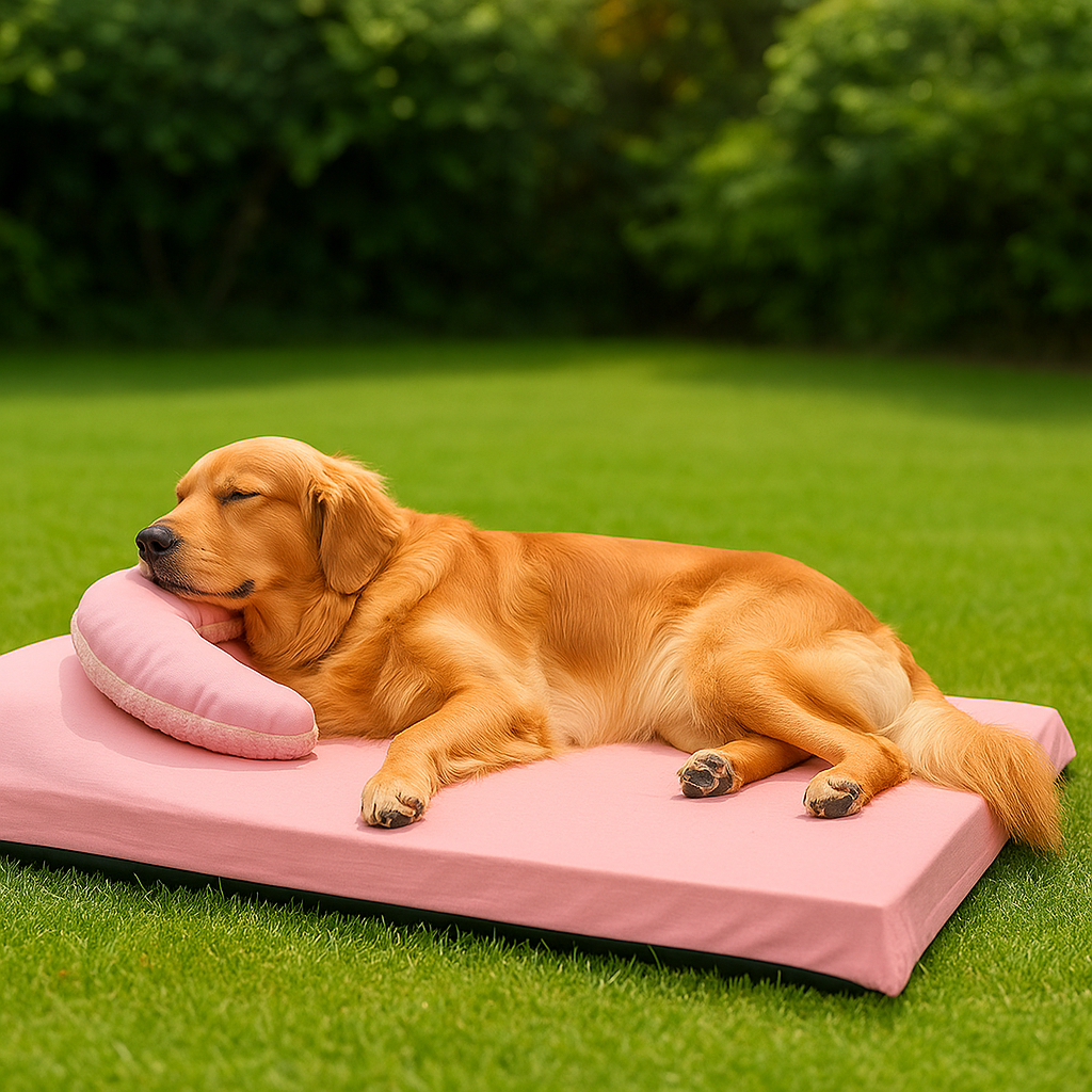 Verkoelend hondenbed met dubbelzijdig zomerdesign | Zaffo