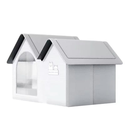 Verkoelend hondenhuis met frame voor warme zomerdagen | IceDwell