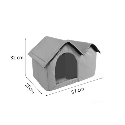 Verkoelend hondenhuis met ijsvakken en ademend design  Frostivo