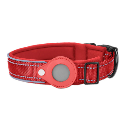 Verstelbare halsband met AirTag houder voor honden | Nuvin