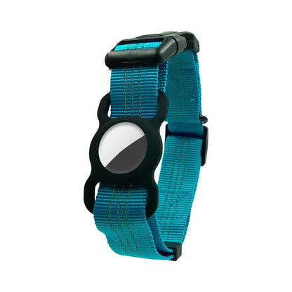 Verstelbare hondenhalsband met AirTag houder | Lokko