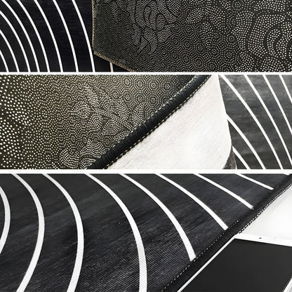 Vloerkleed Rond met Geometrisch Ontwerp Modern Glam | Luvira