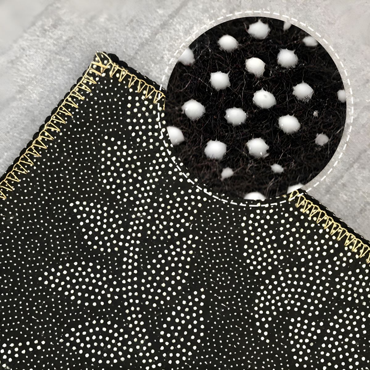 Vloerkleed in Zwart Polyester Ombre Scandinavisch Design | Elvano