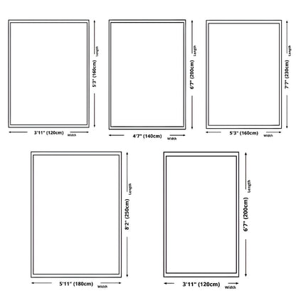 Vloerkleed met Geometrisch Patroon Scandinavische Stijl | Arilo