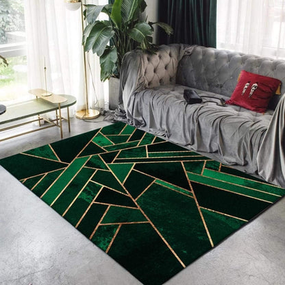 Vloerkleed met Gouden Details Modern Glam Interieur | Marzen