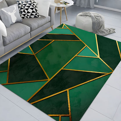 Vloerkleed met geometrisch patroon glam moderne stijl | Zeynor