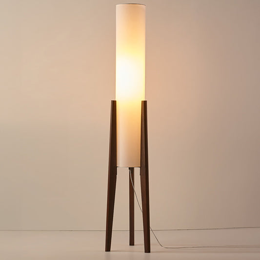 Vloerlamp walnoothout scandinavische stijl | Tolvia