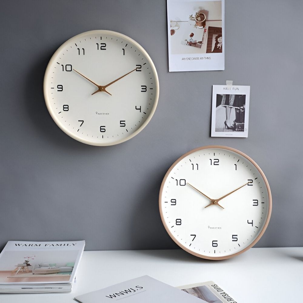 Wandklok hout minimalistische noordse stijl | Timora