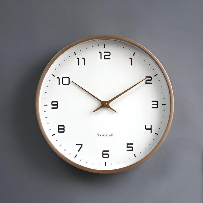 Wandklok hout minimalistische noordse stijl | Timora
