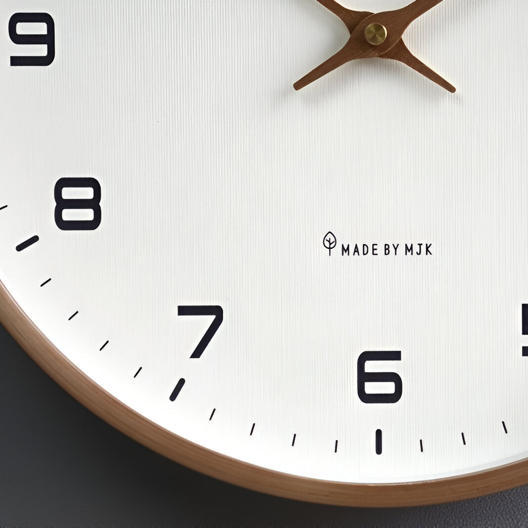 Wandklok hout minimalistische noordse stijl | Timora